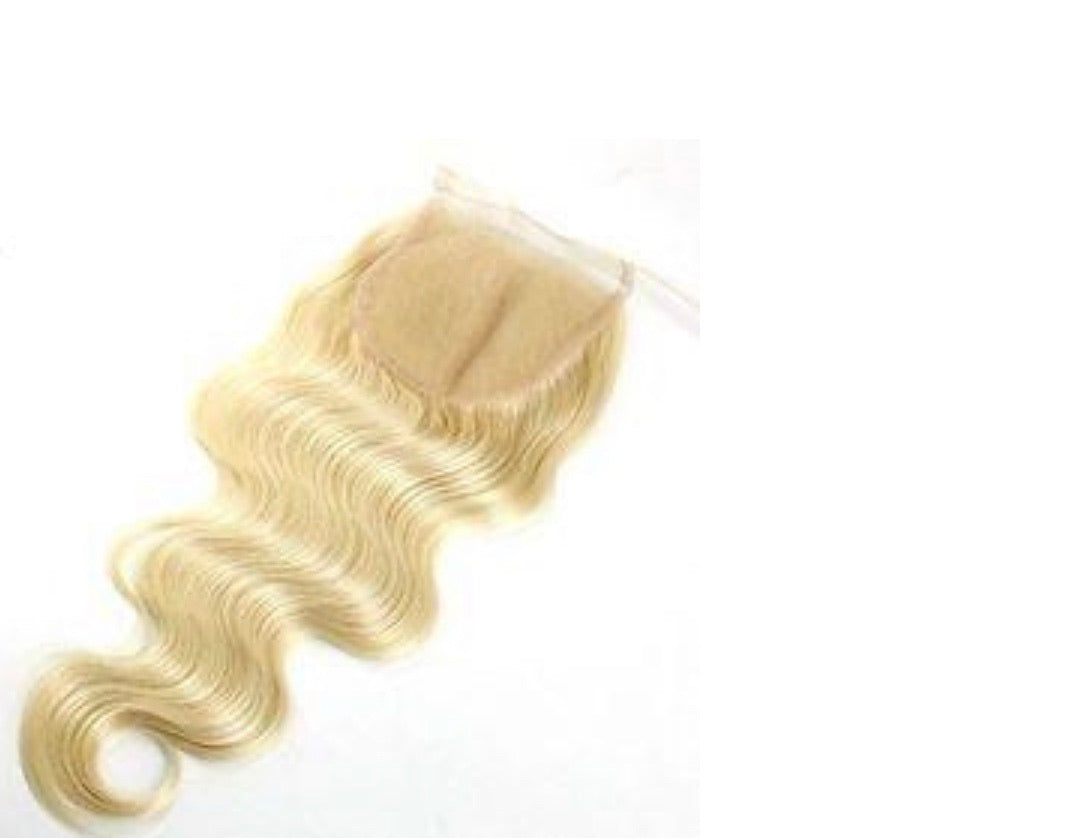 Mink 613 Platinum Blonde Transparent Lace Closures